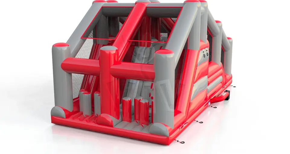 Obstacle course for jumping commercial inflatable obstacle course