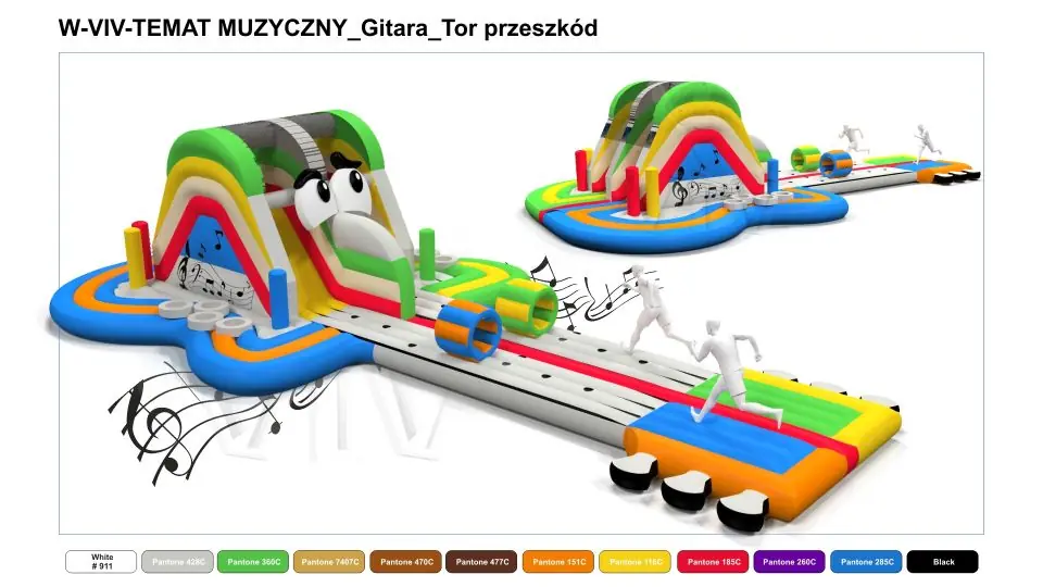 Obstacle Course Guitar - Musical Collection commercial inflatable obstacle course