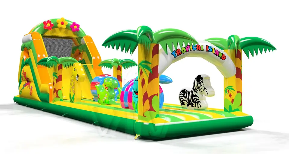 Obstacle Course L Tropical Islands commercial inflatable obstacle course