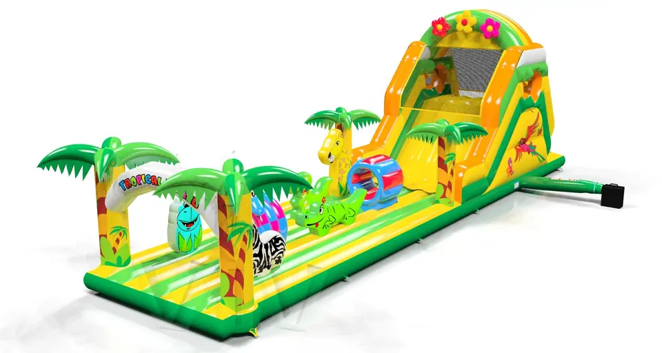Obstacle Course L Tropical Islands commercial inflatable obstacle course