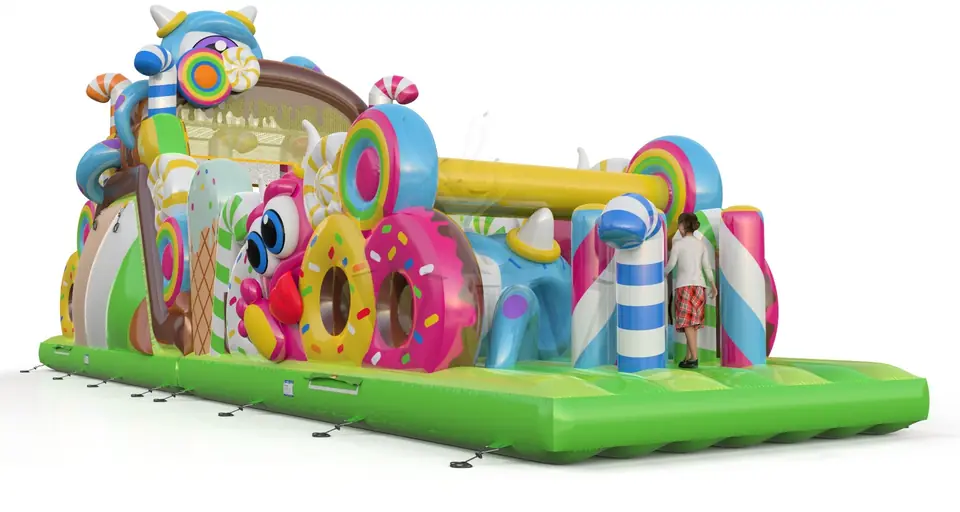 Obstacle Course Monsters commercial inflatable obstacle course