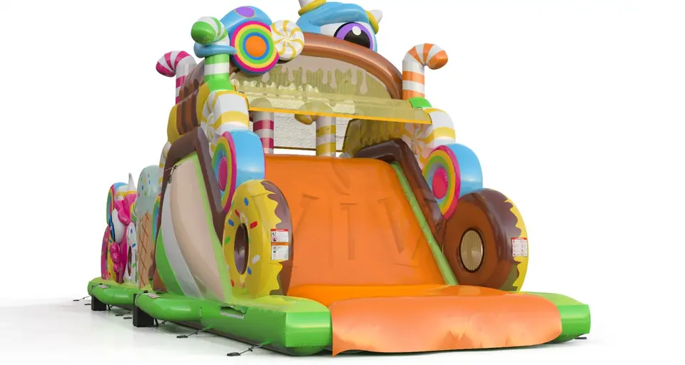Obstacle Course Monsters commercial inflatable obstacle course