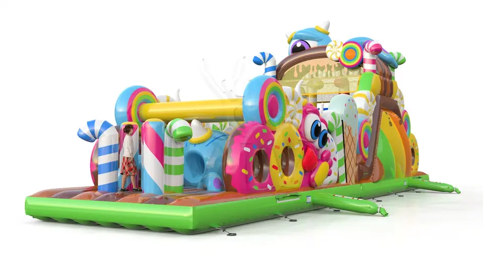 Obstacle Course Monsters commercial inflatable obstacle course