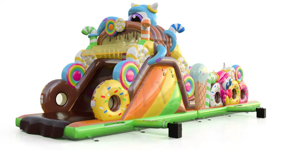 Obstacle Course Monsters commercial inflatable obstacle course