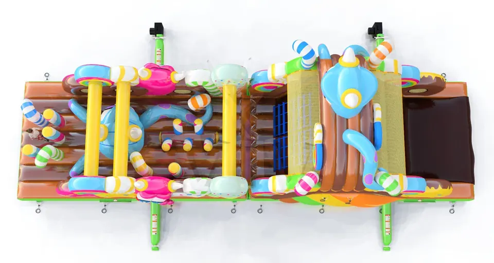 Obstacle Course Monsters commercial inflatable obstacle course