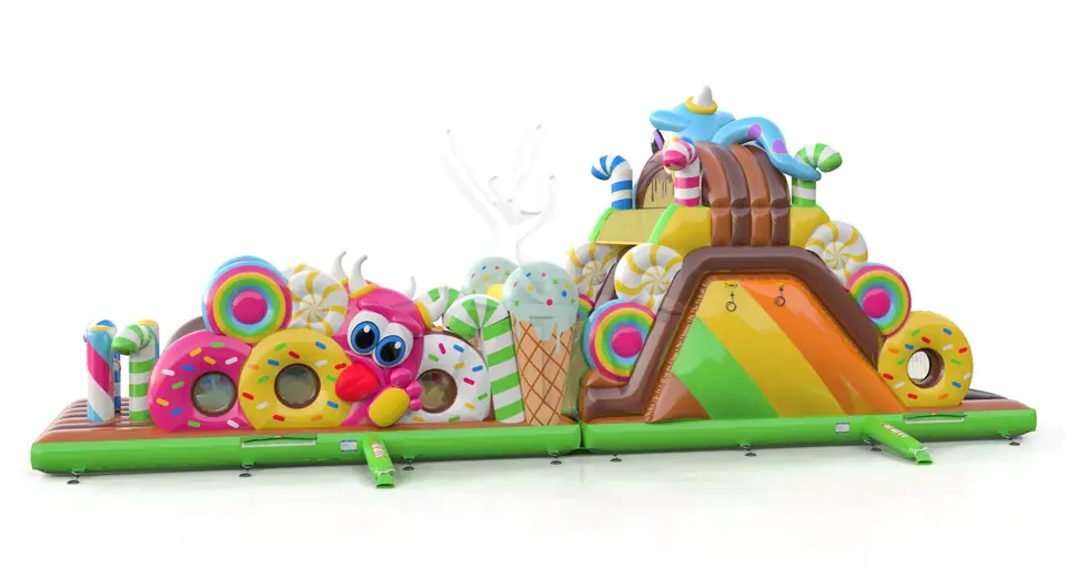Obstacle Course Monsters commercial inflatable obstacle course