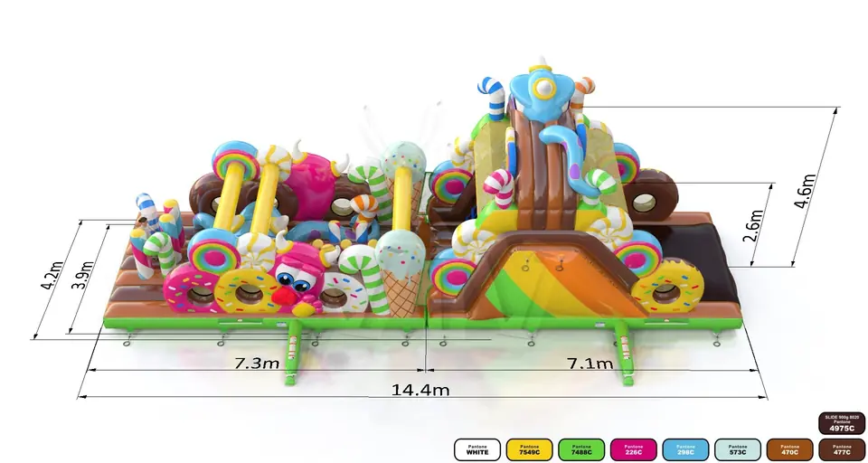 Obstacle Course Monsters commercial inflatable obstacle course