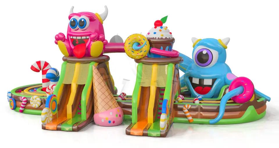 Obstacle Course Monsters - Collection Monsters commercial inflatable obstacle course