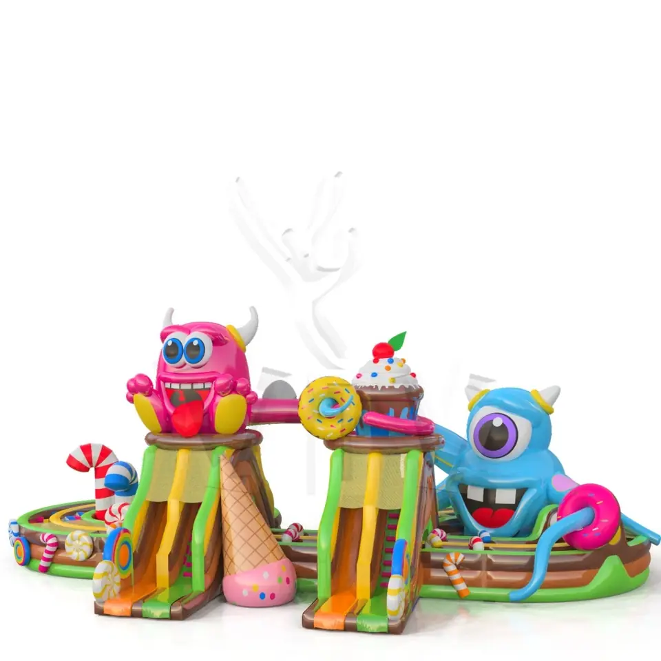 Obstacle Course Monsters - Collection Monsters commercial inflatable obstacle course