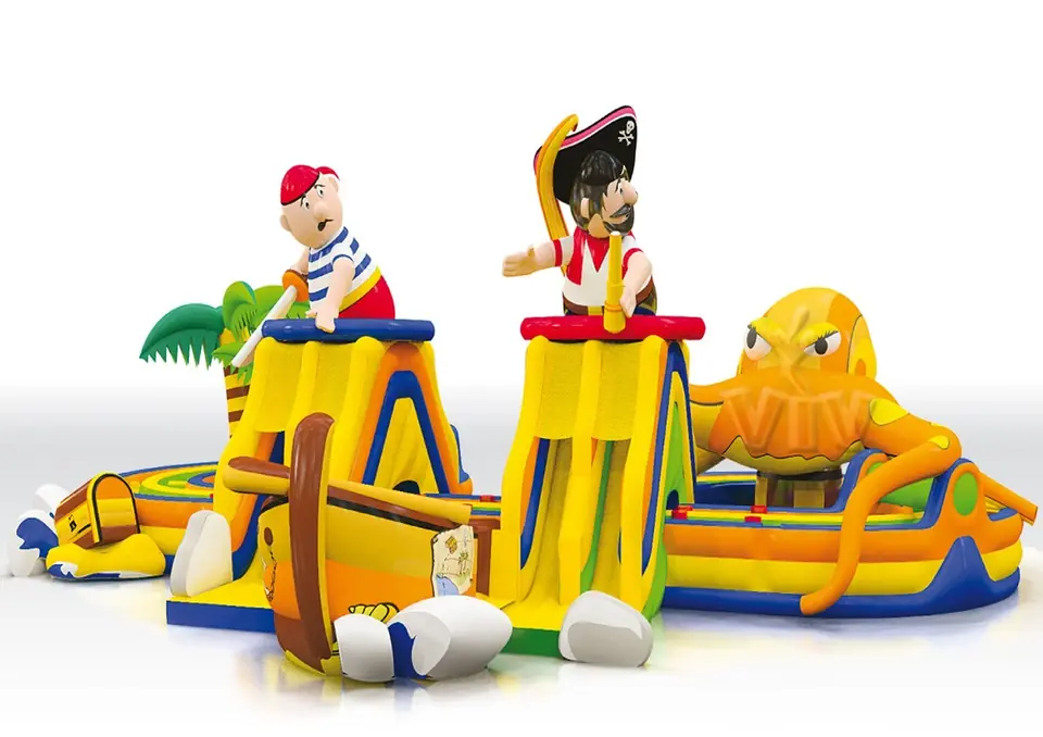 Obstacle Course Mystery Island - Collection Pirate commercial inflatable obstacle course