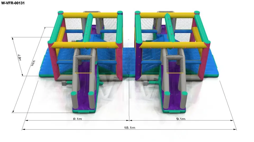 Obstacle Course N3 - Collection Fun 5 K commercial inflatable obstacle course