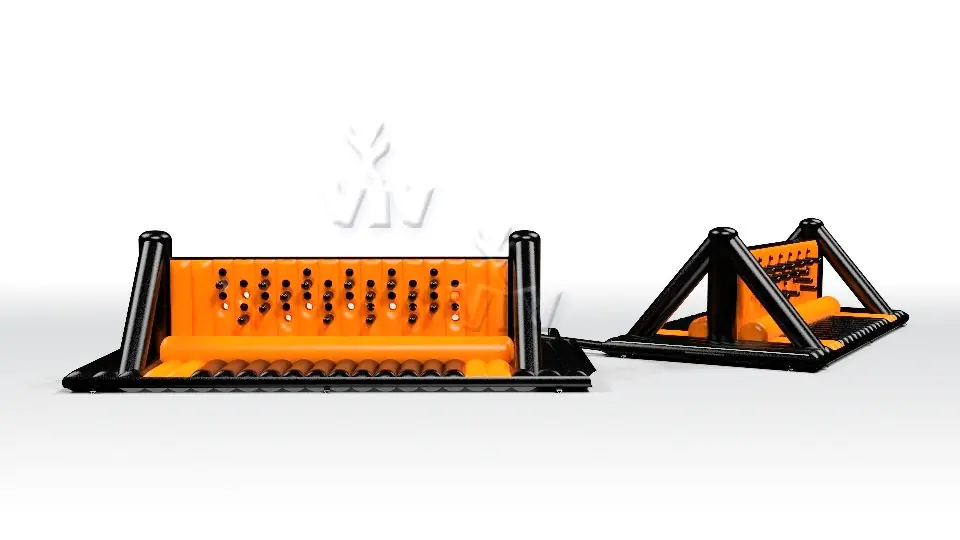Obstacle Course N4 Black and Orange commercial inflatable obstacle course