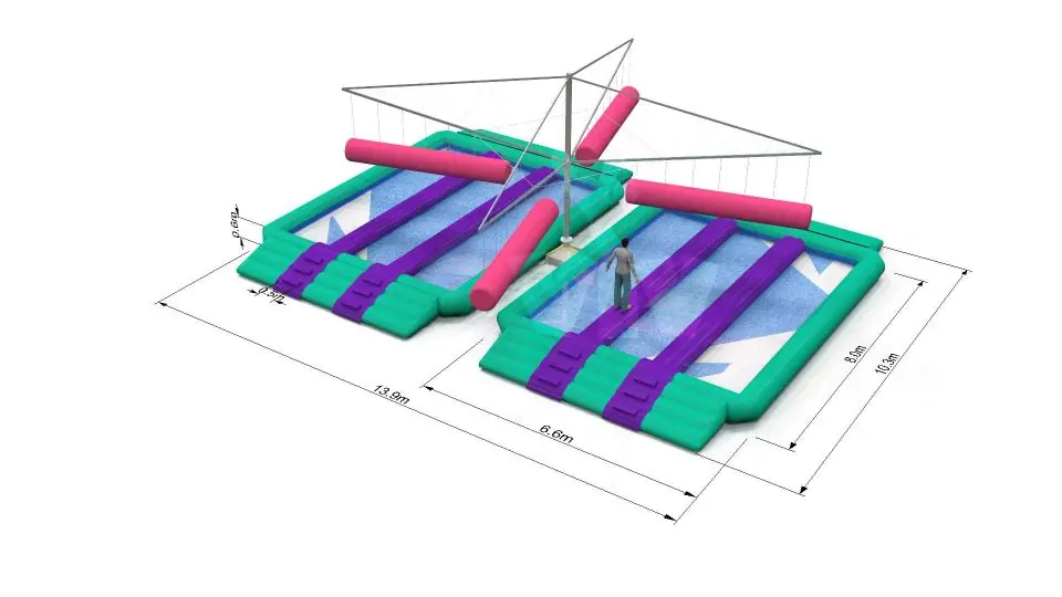 Obstacle Course N5 - Collection Fun 5 K commercial inflatable obstacle course