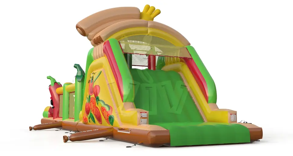 Obstacle Course Pizza commercial inflatable obstacle course