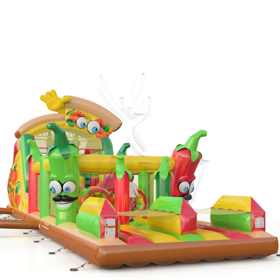 Obstacle Course Pizza commercial inflatable obstacle course