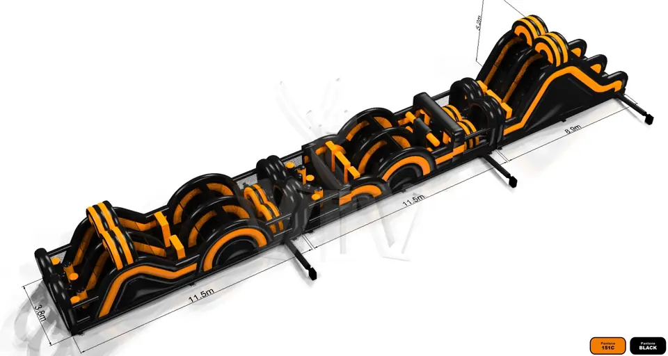 Obstacle Course Radical Run XXL commercial inflatable obstacle course
