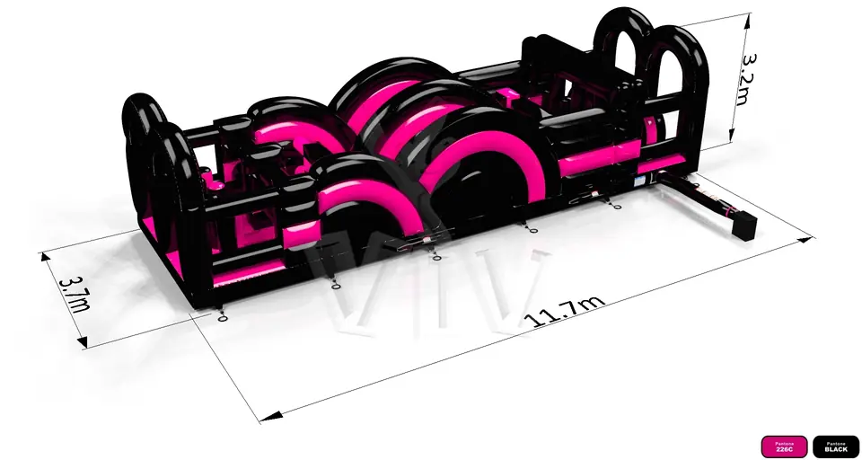 Obstacle Course Radical Run XXL - 2 commercial inflatable obstacle course