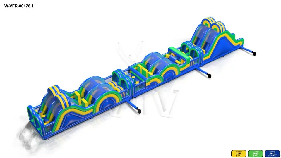 Obstacle Course Redical Run XXL - 31.9 x 3.8 x 5.2 m commercial inflatable obstacle course