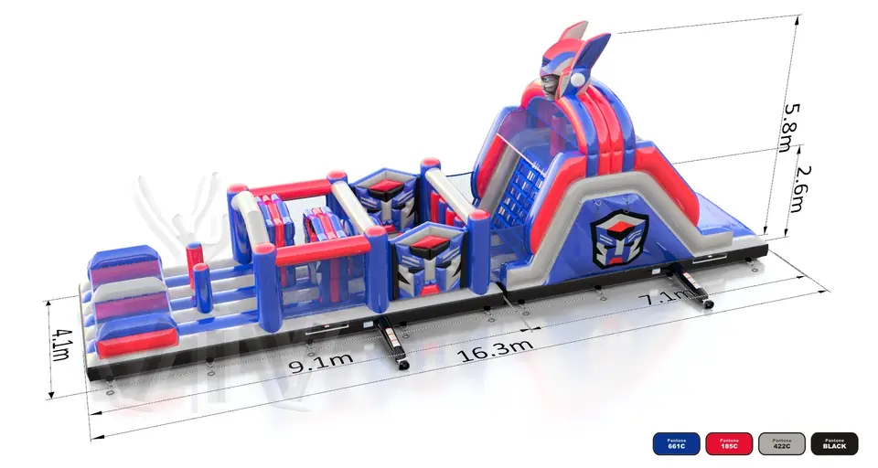 Obstacle Course Robot 1 commercial inflatable obstacle course