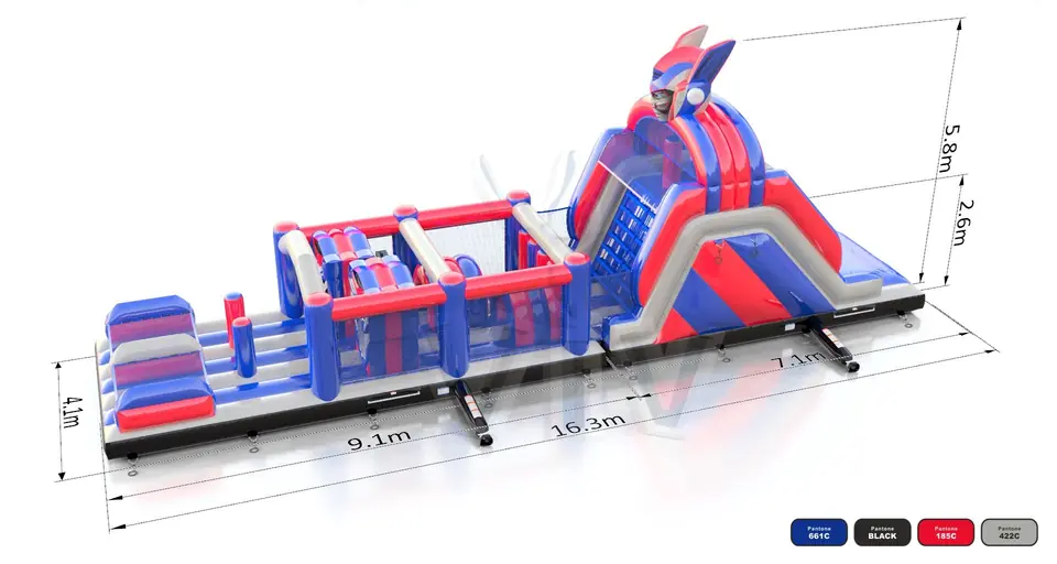 Obstacle Course Robot 2 commercial inflatable obstacle course