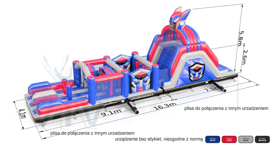 Obstacle Course Robots commercial inflatable obstacle course