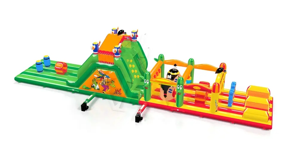 Obstacle Course Saloon commercial inflatable obstacle course