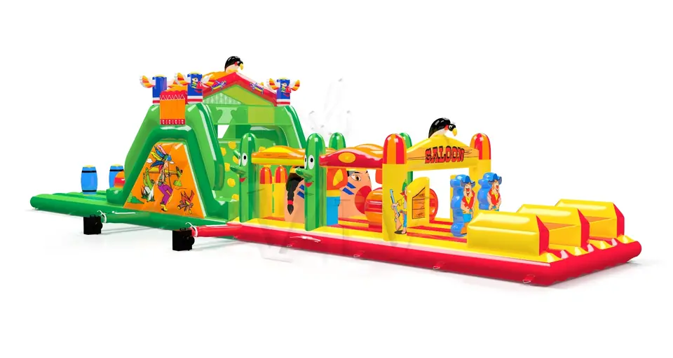Obstacle Course Saloon commercial inflatable obstacle course