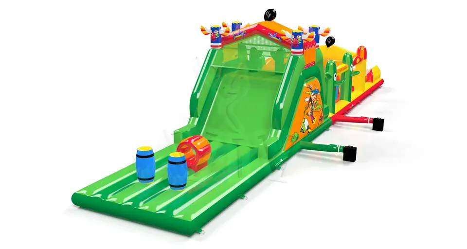 Obstacle Course Saloon commercial inflatable obstacle course