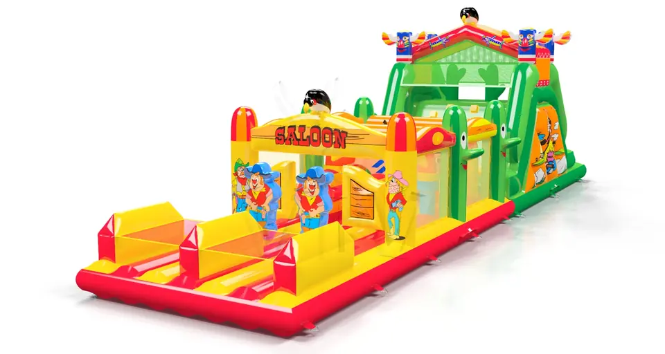Obstacle Course Saloon commercial inflatable obstacle course
