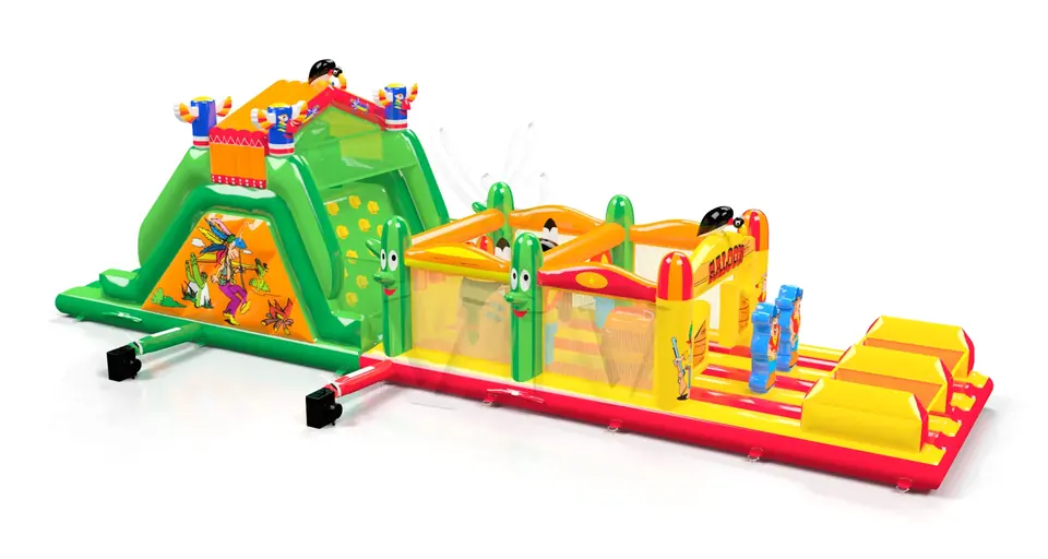 Obstacle Course Saloon commercial inflatable obstacle course