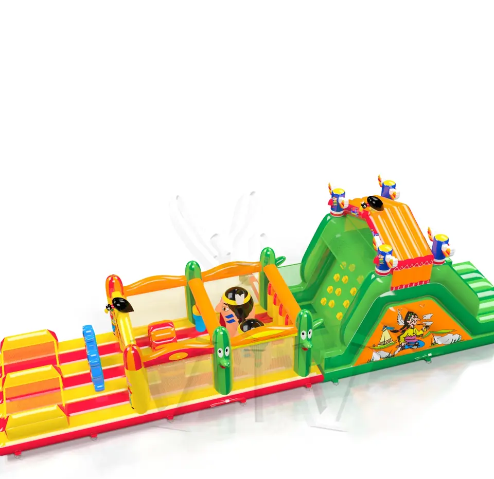 Obstacle Course Saloon commercial inflatable obstacle course