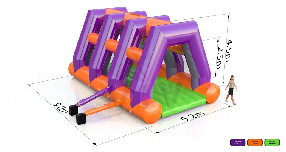 Obstacle Course Trapeze commercial inflatable obstacle course