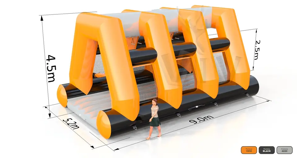 Obstacle Course Trapeze commercial inflatable obstacle course