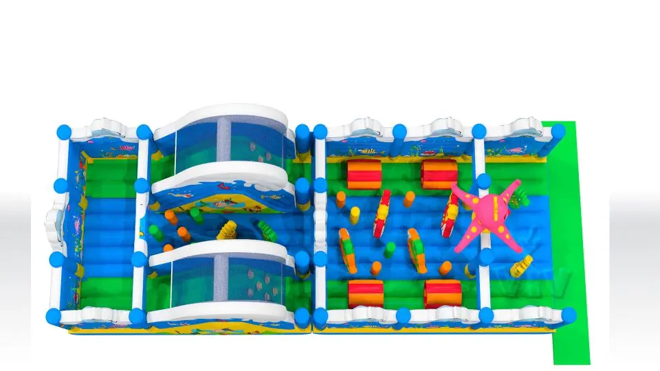 Obstacle Course Underwater World - Collection Underwater World commercial inflatable obstacle course