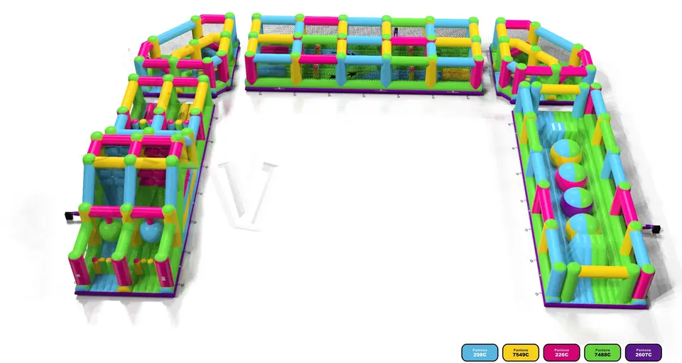 Obstacle Course Universal commercial inflatable obstacle course