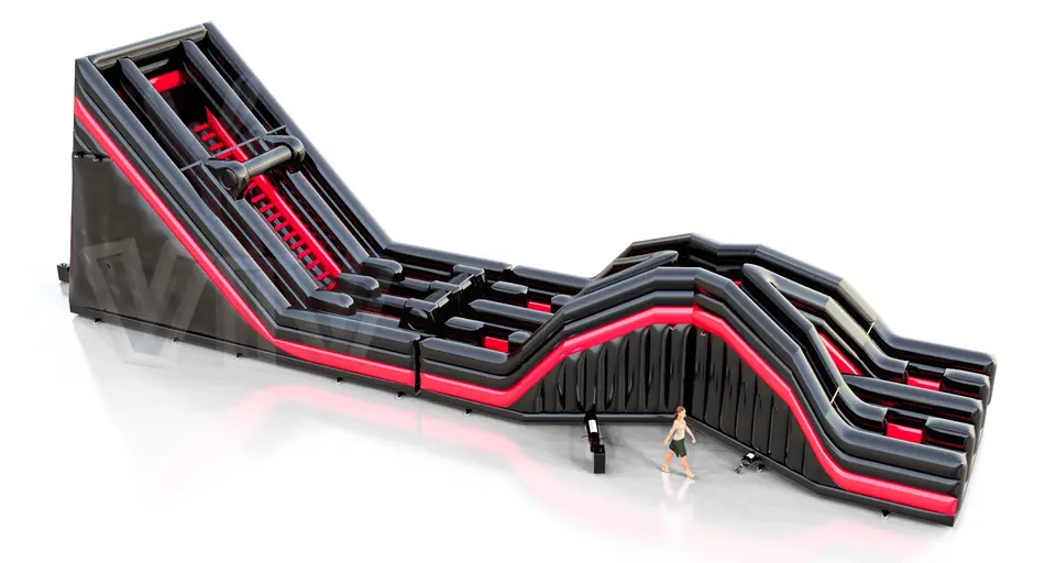 Obstacle Course Vrec Fun in Black commercial inflatable obstacle course