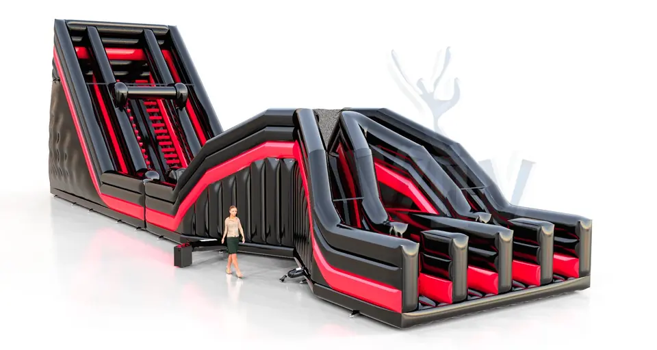 Obstacle Course Vrec Fun in Black commercial inflatable obstacle course