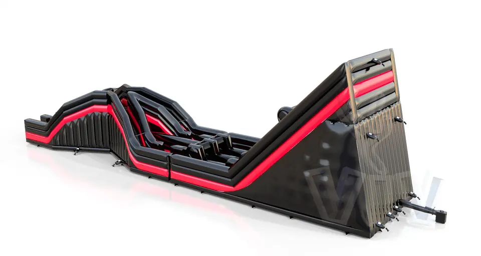 Obstacle Course Vrec Fun in Black commercial inflatable obstacle course