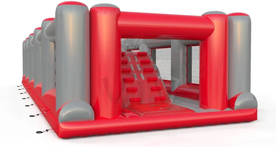 Obstacle course wipe out commercial inflatable obstacle course