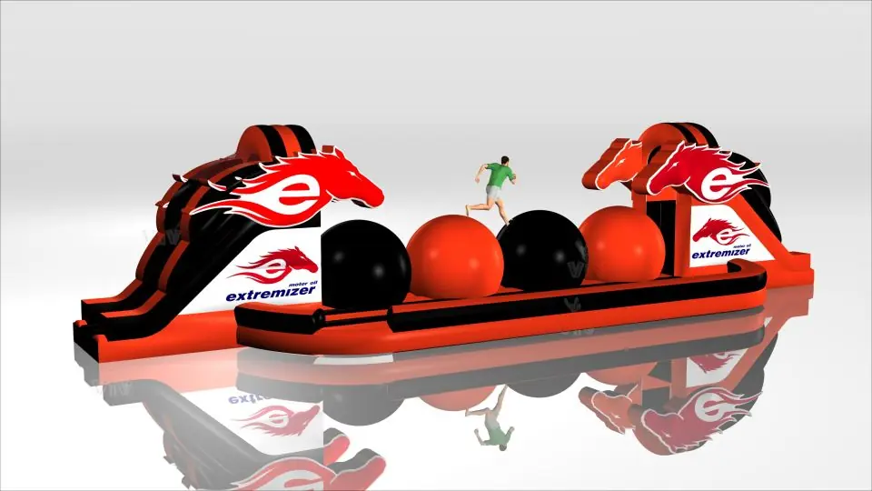 Obstacle Course Wipe-Out Extremizer commercial inflatable obstacle course