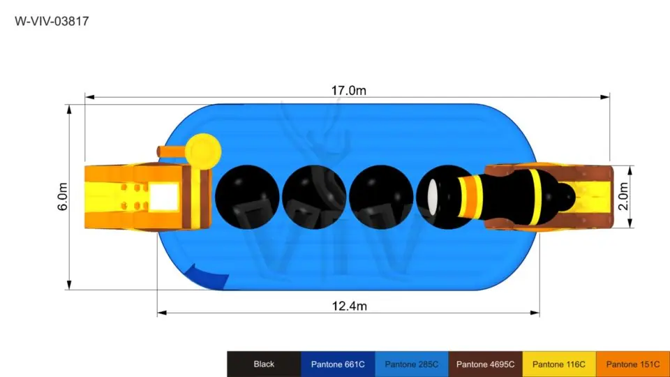 Obstacle Course Wipe-Out commercial inflatable obstacle course