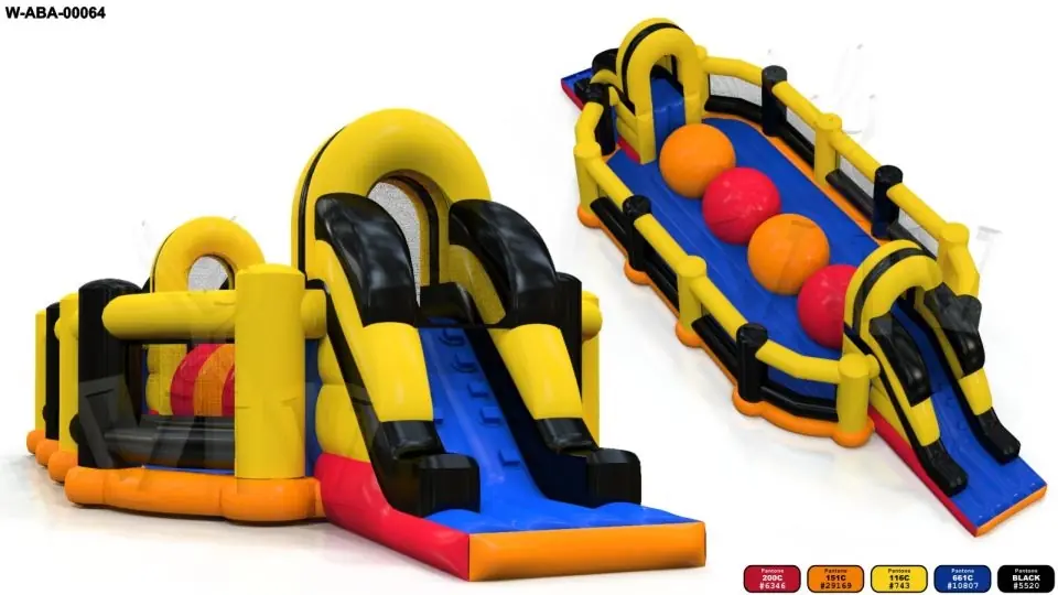 Obstacle Course Wipe-Out commercial inflatable obstacle course