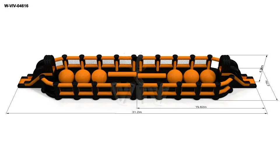Obstacle Course Wipe-Out commercial inflatable obstacle course