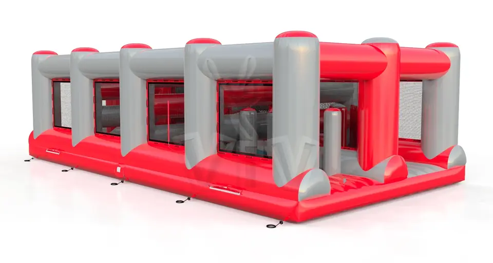 Obstacle course with pipes commercial inflatable obstacle course