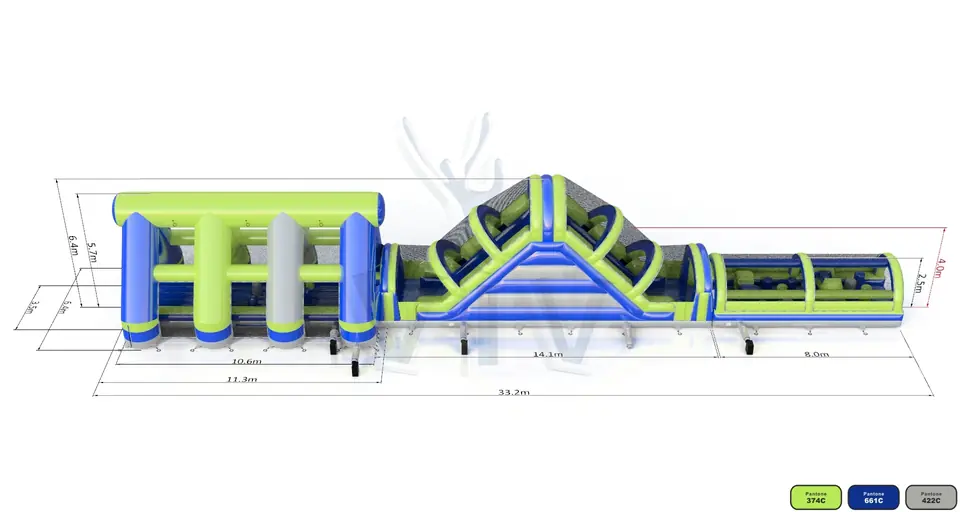 Obstacle Course XXL commercial inflatable obstacle course