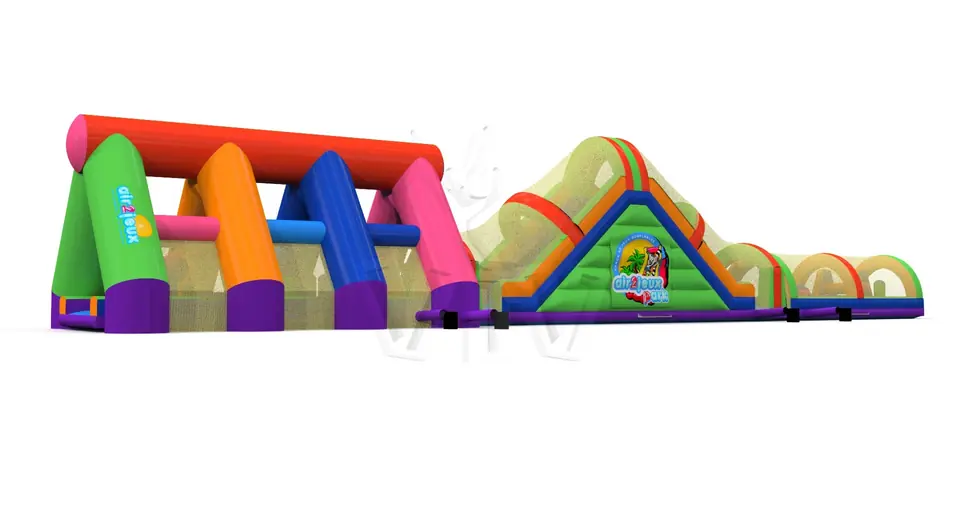 Obstacle Course XXL Air 2 Jeux commercial inflatable obstacle course