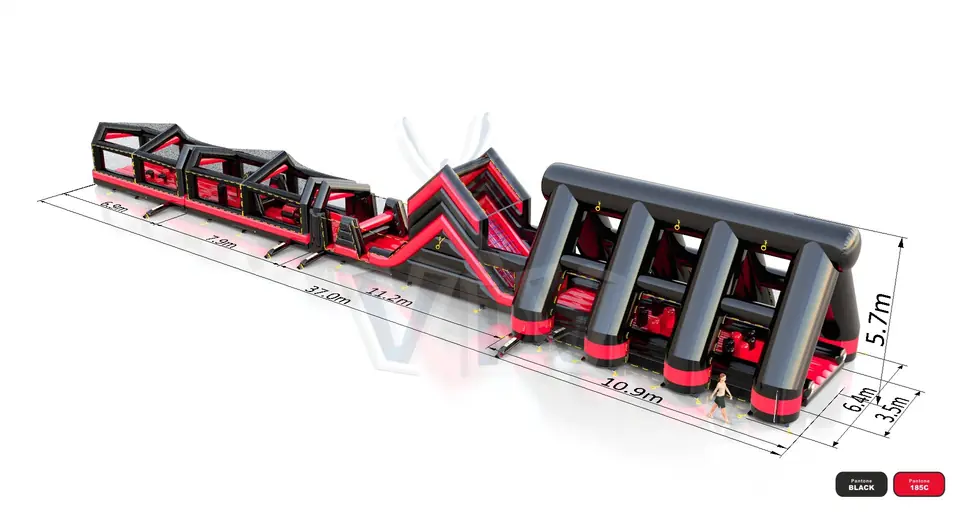Obstacle course XXXL commercial inflatable obstacle course
