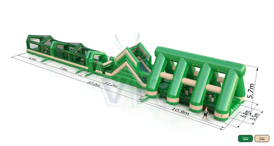 Obstacle course XXXL commercial inflatable obstacle course