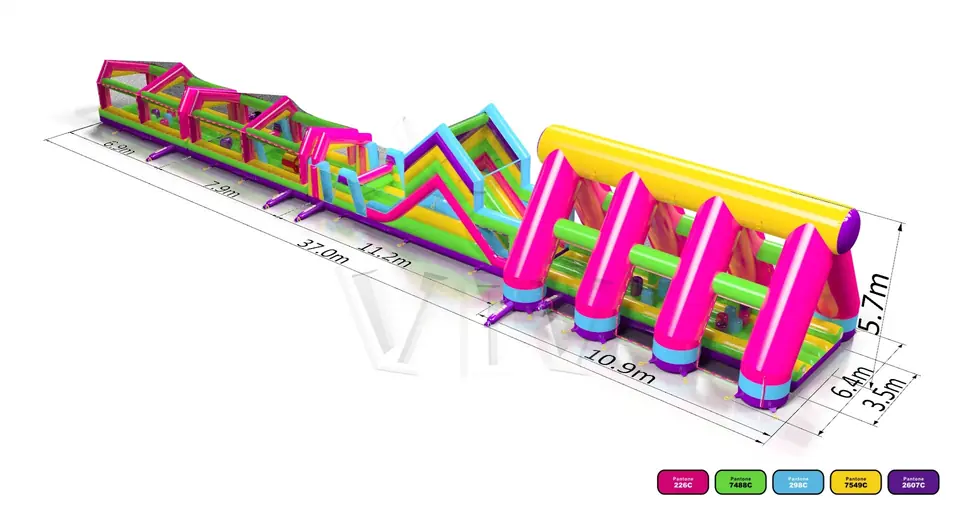 Obstacle Course XXXL Startup commercial inflatable obstacle course