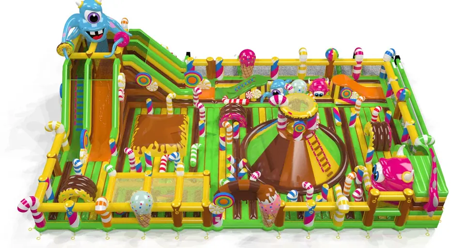 Playground carnival Monsters commercial inflatable playground